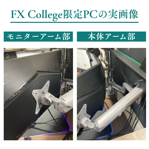 【新品】トレード専用PC【4画面マルチモニターセット】FX Collegeオリジナルモデル