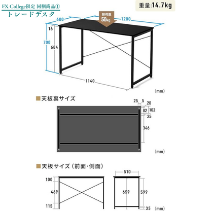 【新品】トレード専用PC【4画面マルチモニターセット】FX Collegeオリジナルモデル